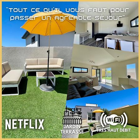 Appartement Souplex Jardin Proche Autoroute, Plages Et Attractions, Wifi - Tv, Calme Bessan Екстер'єр фото