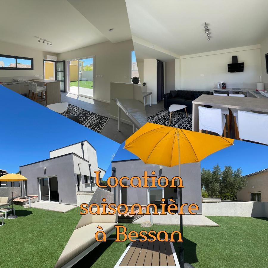 Appartement Souplex Jardin Proche Autoroute, Plages Et Attractions, Wifi - Tv, Calme Bessan Екстер'єр фото